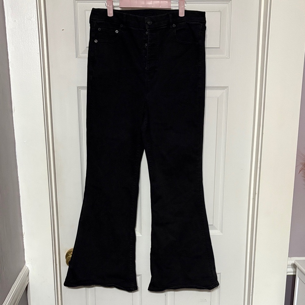 American Eagle Outfitters Black Flare Jeans